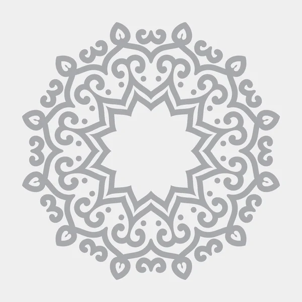 Estilo Floral Mandala Diseño Ilustración Vector Premium — Archivo Imágenes Vectoriales