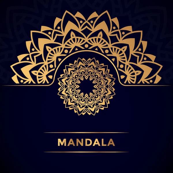 Luxury Mandala Design Golden Color Premium Background Vector Illustration — Stock vektor