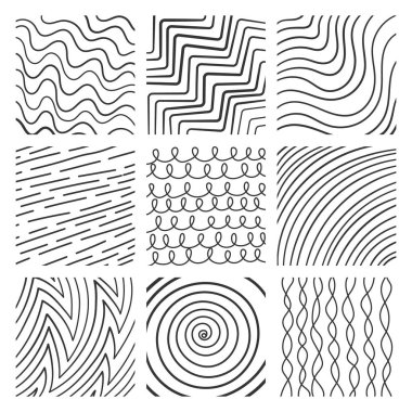 Farklı stillerde el yazıları ve vuruşlar. Harf ve doku için mükemmel..