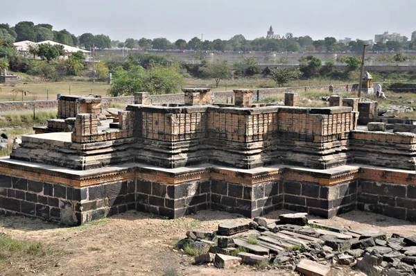 Arquitetura Indiana Antiga Lugar Histórico Estrutura Adoração Para Civilização Hindu — Fotografia de Stock