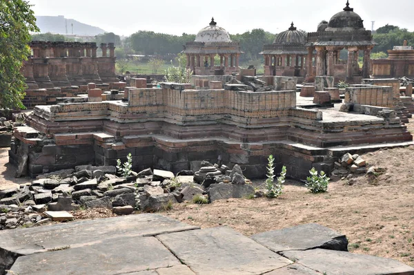 Arquitetura Indiana Antiga Lugar Histórico Estrutura Adoração Para Civilização Hindu — Fotografia de Stock
