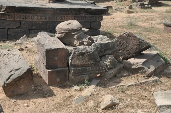 Sculptures Indiennes Anciennes Paternel Inde Oeuvres Art Dans Les Temples — Photo