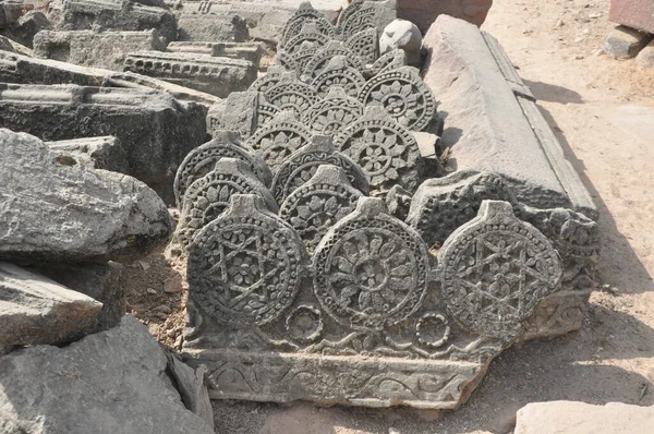 Sculptures Indiennes Anciennes Paternel Inde Oeuvres Art Dans Les Temples — Photo
