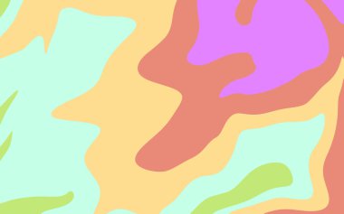 Dairesel yay ile arkaplan. Bükülmüş çizgileri olan yepyeni renkli bir çizim. Reklamlar ve reklamlar için desen.