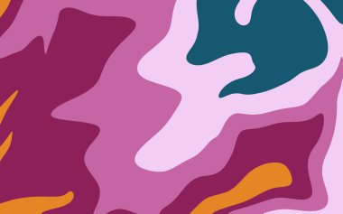 Dairesel yay ile arkaplan. Bükülmüş çizgileri olan yepyeni renkli bir çizim. Reklamlar ve reklamlar için desen.