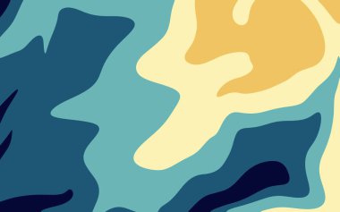 Dairesel yay ile arkaplan. Bükülmüş çizgileri olan yepyeni renkli bir çizim. Reklamlar ve reklamlar için desen.