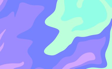 Yumuşak pastel arka plan, akışkan şekilli. Renkli soyut illüstrasyon.