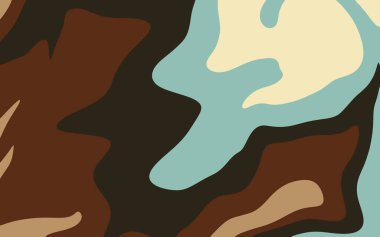 Yumuşak pastel arka plan, akışkan şekilli. Renkli soyut illüstrasyon.