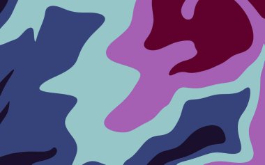 Yumuşak pastel arka plan, akışkan şekilli. Renkli soyut illüstrasyon.