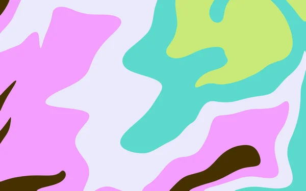 Zachte Pastelachtergrond Met Vloeibare Vormen Abstracte Illustratie Met Kleuren — Stockfoto