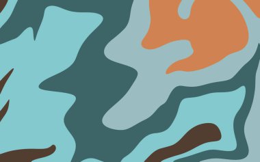 Dairesel kavisli doku. Renkli çizimler, kıvrımlardan oluşur. Broşürler, broşürler için desen.