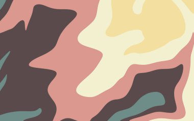 Dairesel kavisli doku. Renkli çizimler, kıvrımlardan oluşur. Broşürler, broşürler için desen.