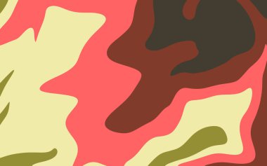 Renkli soyut arka plan. Dijital şablon. Moda afişi ve modaya uygun dekorasyon, kumaş ve tekstil tasarımı deseni.