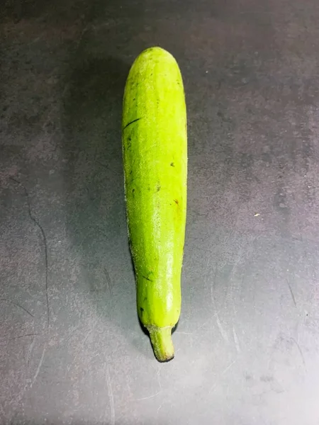 Bottiglia Zucca Lagenaria Siceraria Isolato Sfondo Nero — Foto Stock