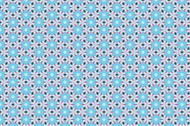 Geometrik süsleme biçiminde kusursuz desen arkaplanı.