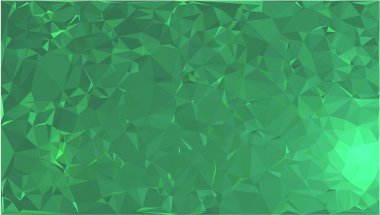 Soyut yeşil üçgen şekil arkaplanı. Üçgenlerin soyut arkaplanı, vektör tasarımı.