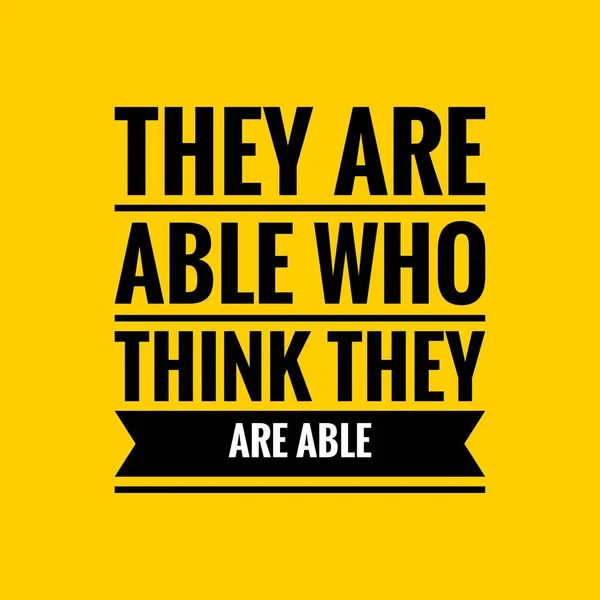 Ability Quote Inspirational Motivational Quote Black Text Yellow Background — Stock Photo, Image