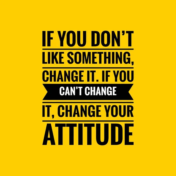 Attitude Quote Inspirational Motivating Quote Yellow Background Inspirational Quote Motivational — Stock Photo, Image