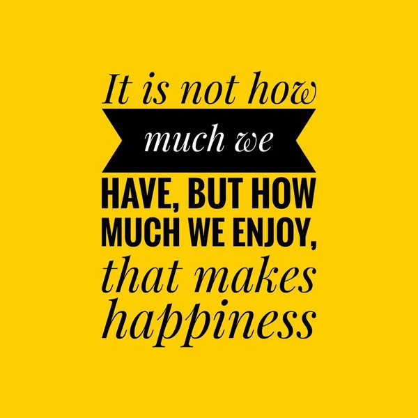 Happiness Quotes Yellow Background Illustration Happiness Quote — Stock Photo, Image