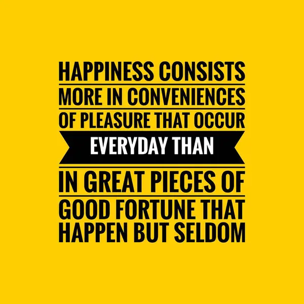 Happiness Quotes Yellow Background Illustration Happiness Quote — Stock Photo, Image