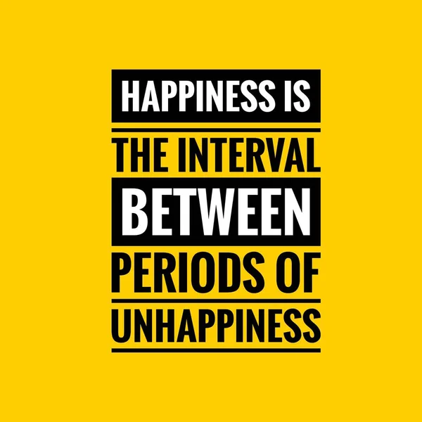 Felicità Cita Sfondo Giallo Illustrazione Della Citazione Happiness — Foto Stock