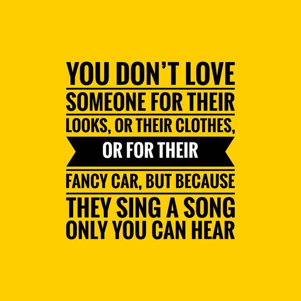 Citação Amor Cartaz Tipográfico Amor Texto Preto Sobre Fundo Amarelo — Fotografia de Stock