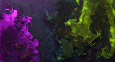 Şeffaf renk akımları, yılan gibi kıvrılan metalik girdaplar ve köpüklü renk spreyleri bu serbest akan dokuların manzarasını şekillendirir. Alkol mürekkebi tekniğindeki doğal lüks, akışkan sanat resimleri.