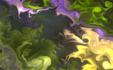 Güzel soyut sanat arkaplanı. Sıvı akrilik tekniğinde rastgele karıştırılmış boyalar. Girdap damarlarının sanatsal görüntüsü turkuaz bej tonlarda mermer dokusu.