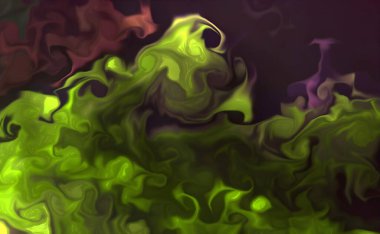 Güzel soyut sanat arkaplanı. Sıvı akrilik tekniğinde rastgele karıştırılmış boyalar. Girdap damarlarının sanatsal görüntüsü turkuaz bej tonlarda mermer dokusu.