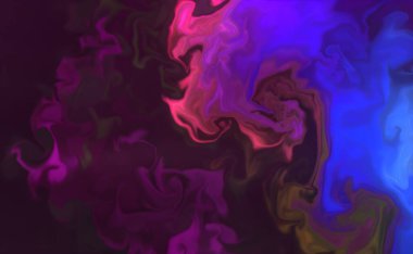 Güzel soyut sanat arkaplanı. Sıvı akrilik tekniğinde rastgele karıştırılmış boyalar. Girdap damarlarının sanatsal görüntüsü turkuaz bej tonlarda mermer dokusu.