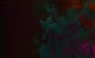 Güzel soyut sanat arkaplanı. Sıvı akrilik tekniğinde rastgele karıştırılmış boyalar. Girdap damarlarının sanatsal görüntüsü turkuaz bej tonlarda mermer dokusu.