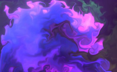 Güzel soyut sanat arkaplanı. Sıvı akrilik tekniğinde rastgele karıştırılmış boyalar. Girdap damarlarının sanatsal görüntüsü turkuaz bej tonlarda mermer dokusu.