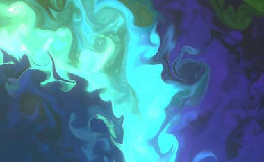 Acrylic Pour Color Liquid mermer soyut yüzeyler tasarımı. Yaratıcı soyut el boyası arka plan, mermer doku, soyut okyanus, tuvaldeki akrilik resim. Modern sanat. Çağdaş sanat.