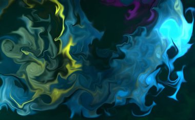 Acrylic Pour Color Liquid mermer soyut yüzeyler tasarımı. Yaratıcı soyut el boyası arka plan, mermer doku, soyut okyanus, tuvaldeki akrilik resim. Modern sanat. Çağdaş sanat.