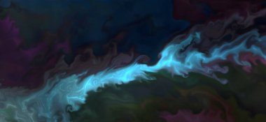 Posterler ve basılı malzemeler için alkol mürekkebi. Renklerin akışkan sanat karışımı.