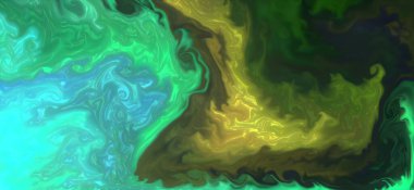 Posterler ve basılı malzemeler için alkol mürekkebi. Renklerin akışkan sanat karışımı.