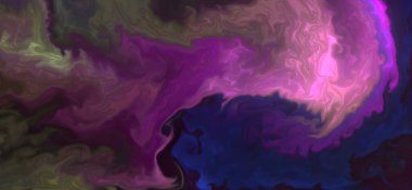 Posterler ve basılı malzemeler için alkol mürekkebi. Renklerin akışkan sanat karışımı.