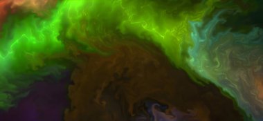 Posterler ve basılı malzemeler için alkol mürekkebi. Renklerin akışkan sanat karışımı.