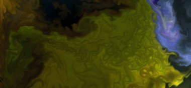 Posterler ve basılı malzemeler için alkol mürekkebi. Renklerin akışkan sanat karışımı.