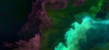 Posterler ve basılı malzemeler için alkol mürekkebi. Renklerin akışkan sanat karışımı.