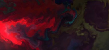 Posterler ve basılı malzemeler için alkol mürekkebi. Renklerin akışkan sanat karışımı.