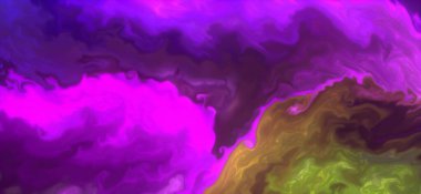 Posterler ve basılı malzemeler için alkol mürekkebi. Renklerin akışkan sanat karışımı.