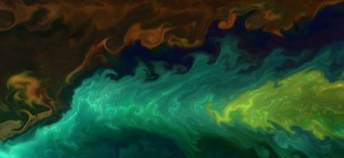 Renklerin karışımı dalgalar ve girdaplar yaratır. Posterler ve diğer basılı materyaller için.