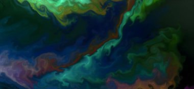 Renklerin karışımı dalgalar ve girdaplar yaratır. Posterler ve diğer basılı materyaller için.