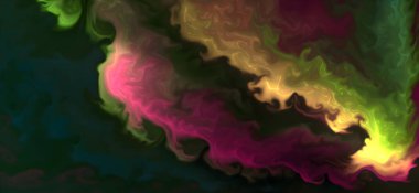 Renklerin karışımı dalgalar ve girdaplar yaratır. Posterler ve diğer basılı materyaller için.