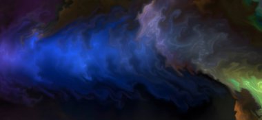 Renklerin karışımı dalgalar ve girdaplar yaratır. Posterler ve diğer basılı materyaller için.