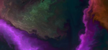 Renklerin karışımı dalgalar ve girdaplar yaratır. Posterler ve diğer basılı materyaller için.