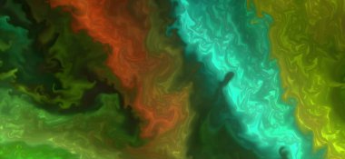 Renklerin karışımı dalgalar ve girdaplar yaratır. Posterler ve diğer basılı materyaller için.