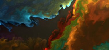 Akrilik boyaları karıştırıyorum. Modern akışkan sanat. Alkol Mürekkebi Örnekleri. Alkol mürekkep renkleri yarı saydam.