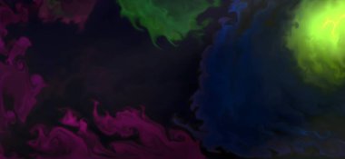 Posterler ve basılı malzemeler için alkol mürekkebi. Renklerin akışkan sanat karışımı.